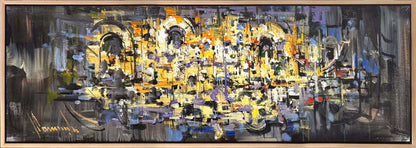 Geometrik Fısıltılar Yağlı Boya Tablosu