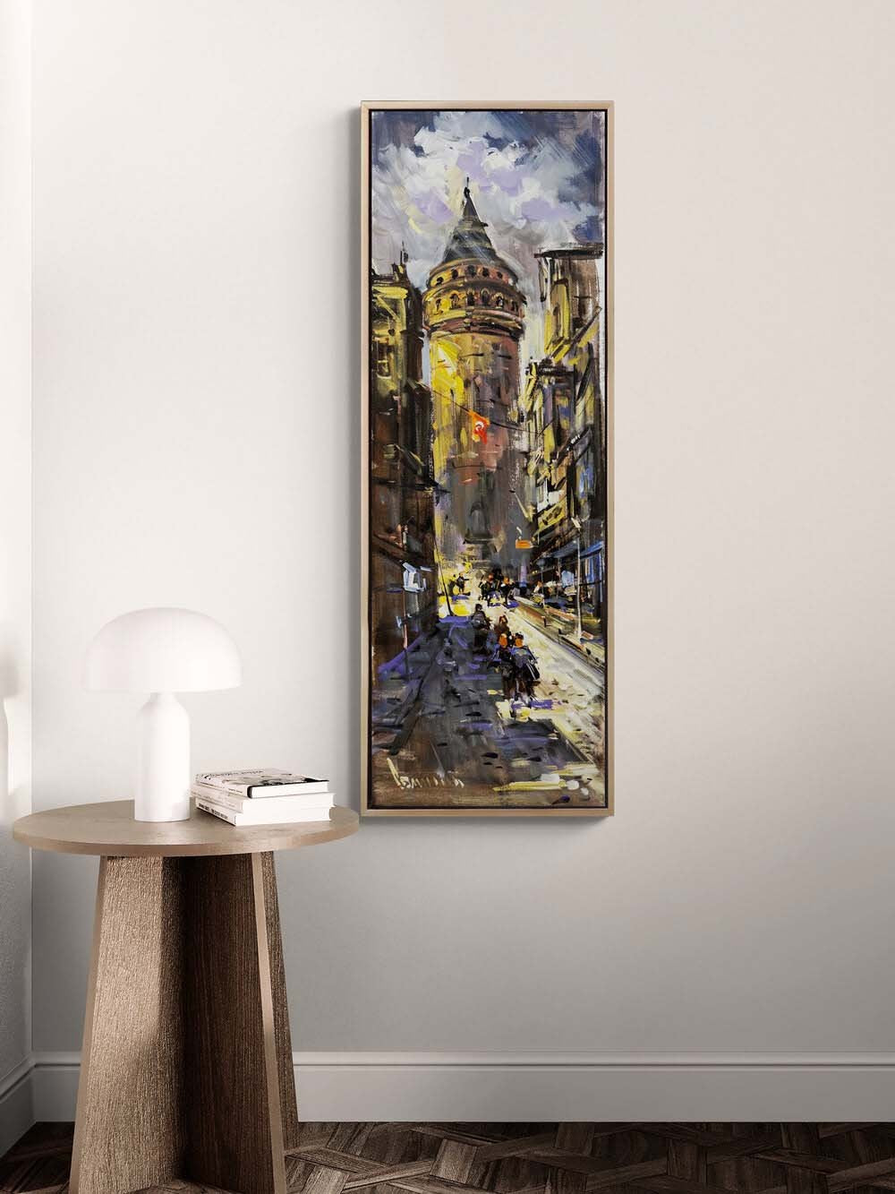 Galata Bir Sokak Yağlı Boya Tablosu