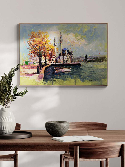 Hayallerde Ortaköy Yağlı Boya Tablosu