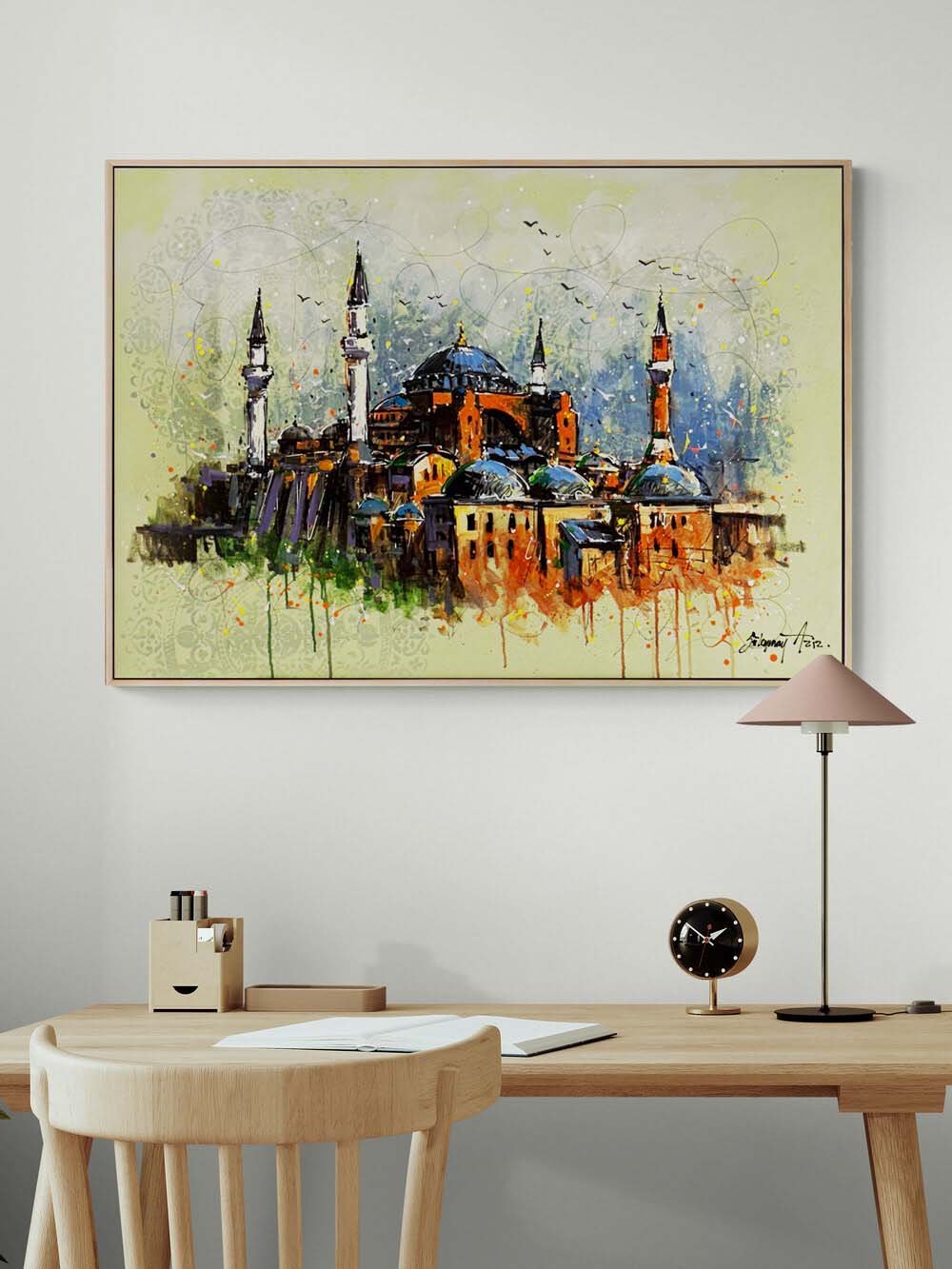 İhtişamlı Ayasofya Cami Yağlı Boya Tablosu