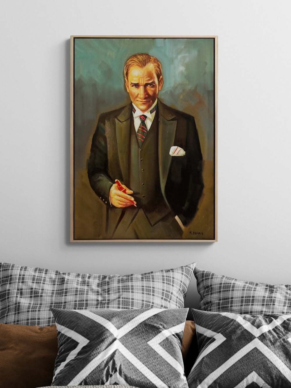 Ufka Bakan Lider Yağlı Boya Tablosu