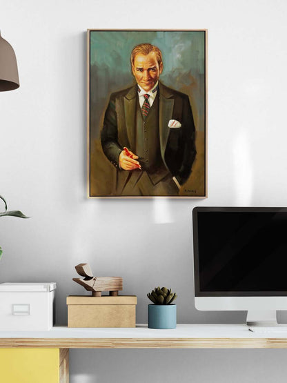 Ufka Bakan Lider Yağlı Boya Tablosu