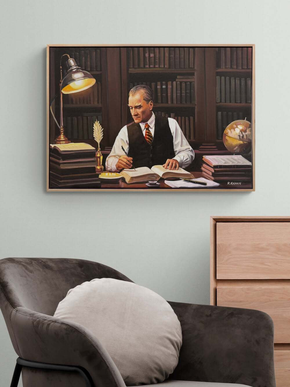 Liderin Sükûneti Yağlı Boya Tablosu