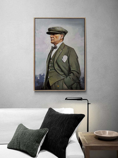 Mustafa Kemal Bakışları Yağlı Boya Tablosu