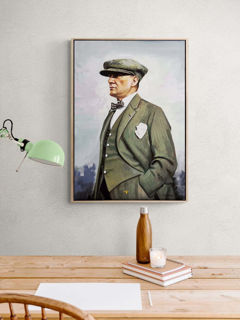 Mustafa Kemal Bakışları Yağlı Boya Tablosu