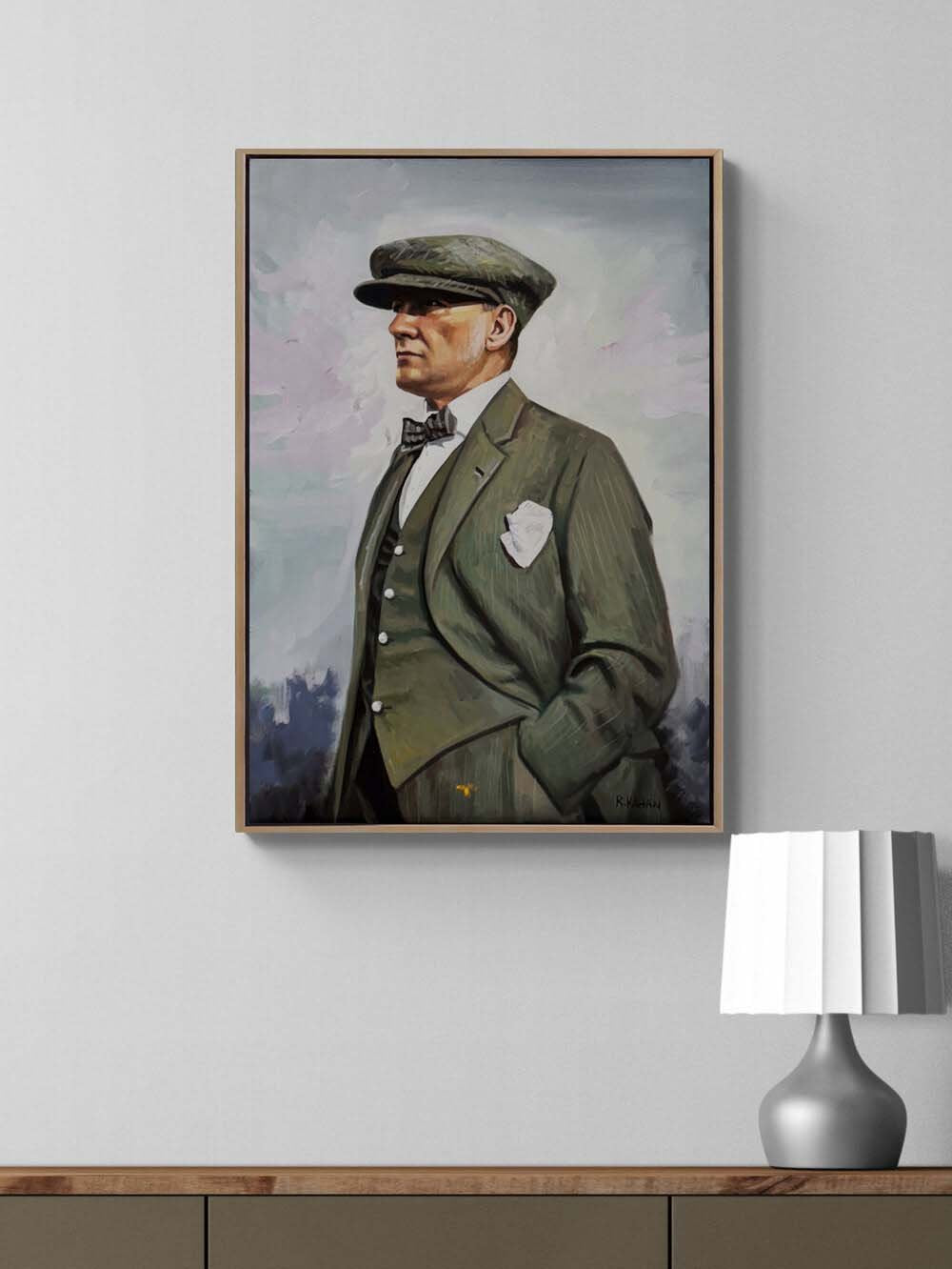 Mustafa Kemal Bakışları Yağlı Boya Tablosu