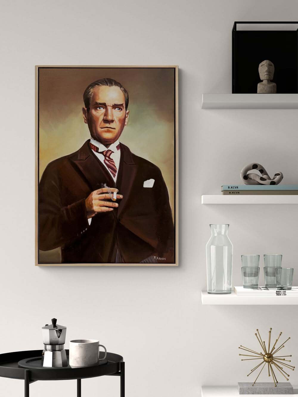 Mavi Gözlerin Ardında Yağlı Boya Tablosu