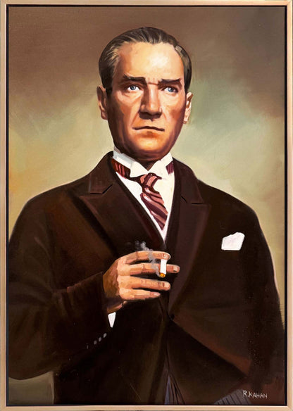 Mavi Gözlerin Ardında Yağlı Boya Tablosu