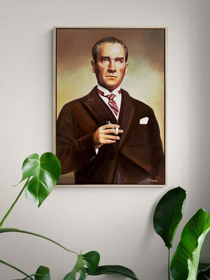 Mavi Gözlerin Ardında Yağlı Boya Tablosu