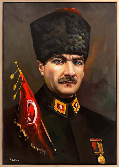 Gazi Atatürk Yağlı Boya Tablosu
