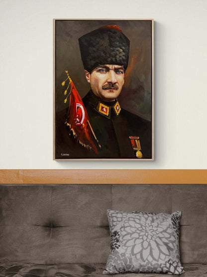 Gazi Atatürk Yağlı Boya Tablosu