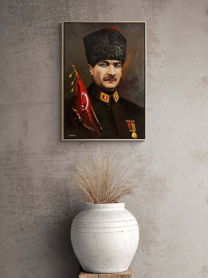 Gazi Atatürk Yağlı Boya Tablosu
