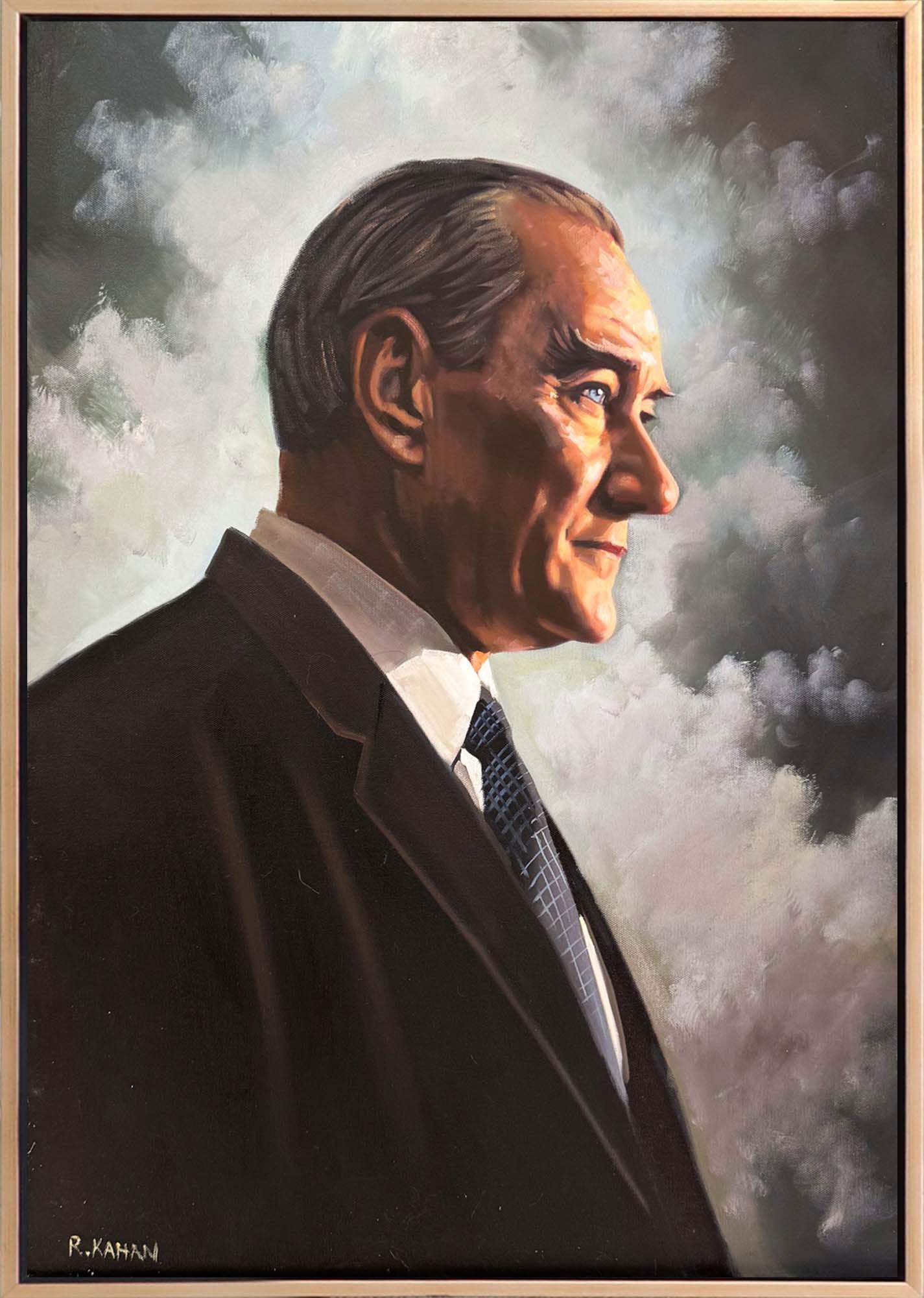 Tarihin İçinden Atatürk Yağlı Boya Tablosu