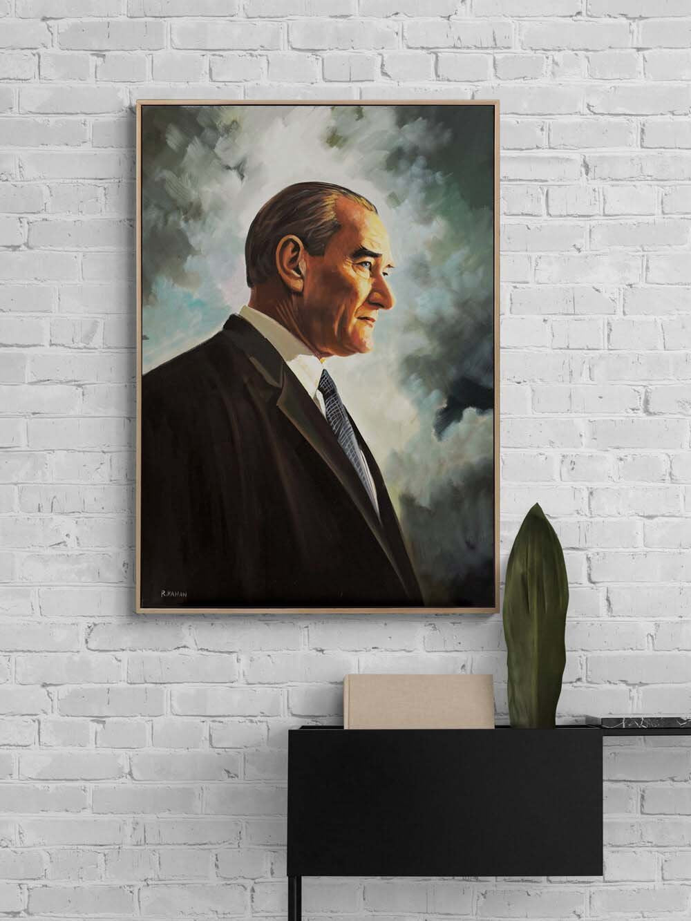 Liderin Gölgesinde Yağlı Boya Tablosu