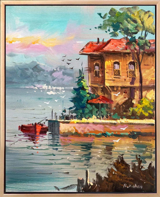 İstanbul Bir Yalı Yağlı Boya Tablosu