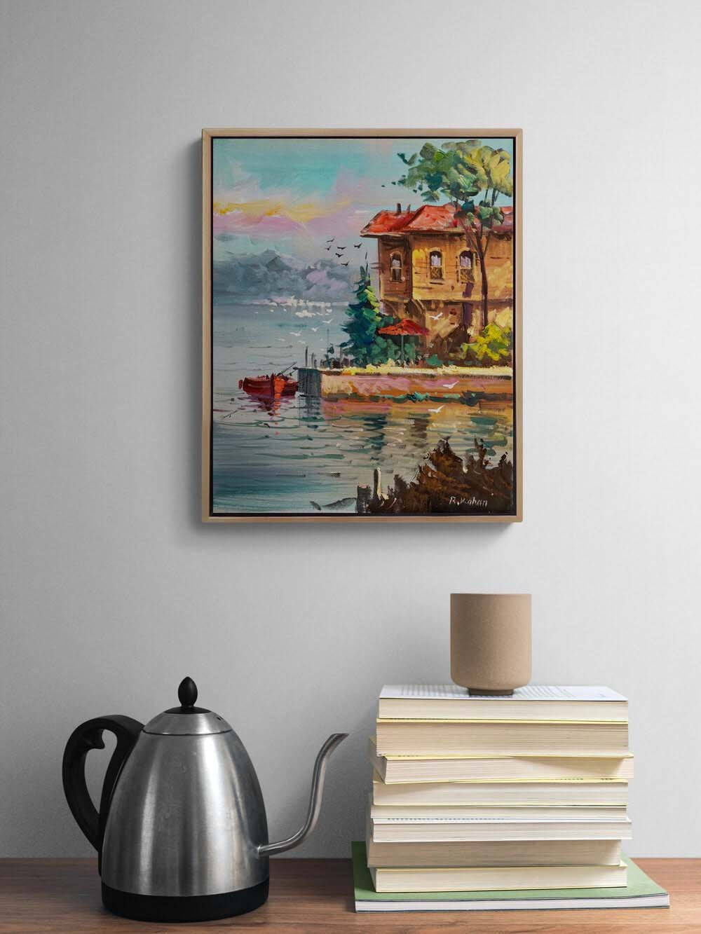 İstanbul Bir Yalı Yağlı Boya Tablosu