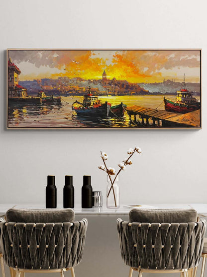 Eski İstanbul’un Suları Yağlı Boya Tablosu