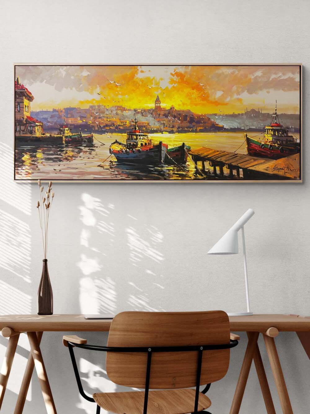 Eski İstanbul’un Suları Yağlı Boya Tablosu