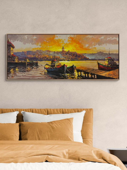 Eski İstanbul’un Suları Yağlı Boya Tablosu