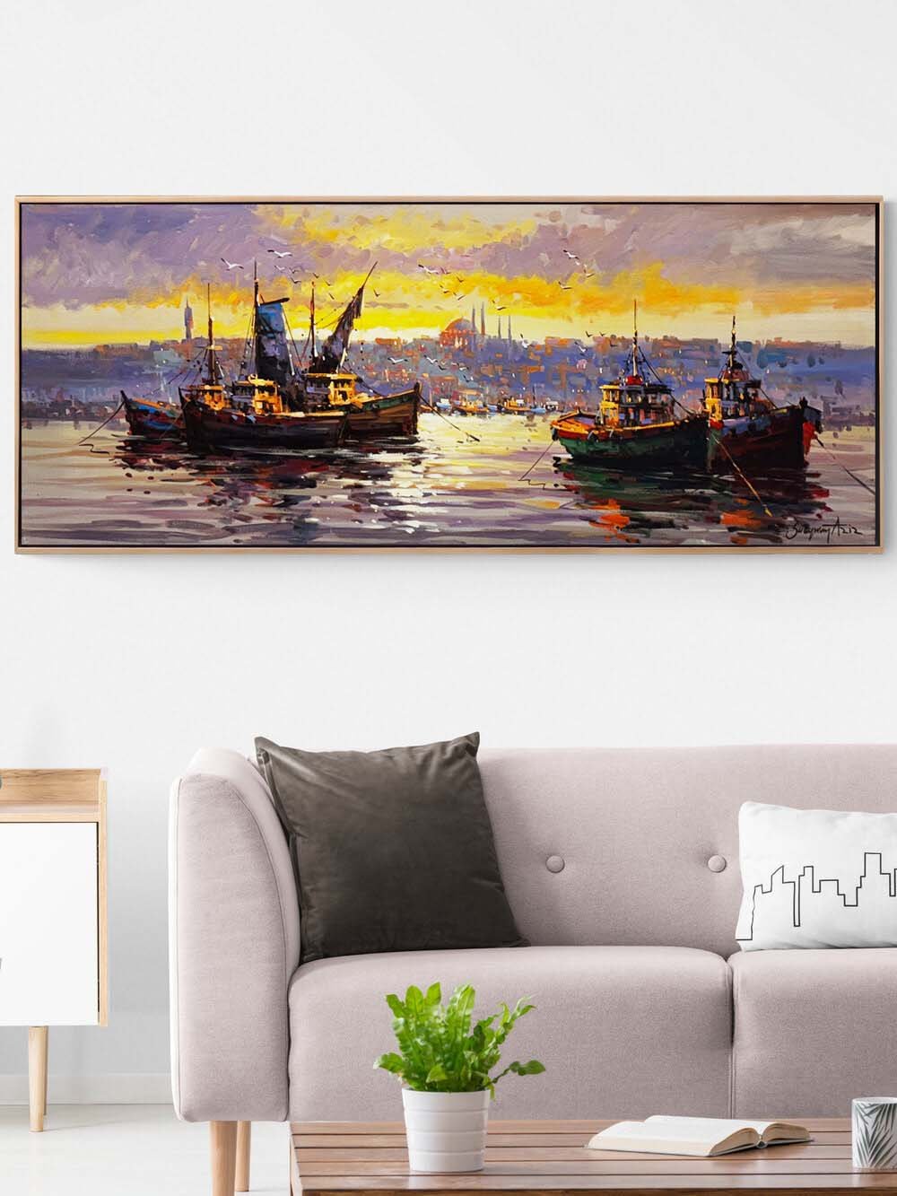 Boğazın Dokusunda Yağlı Boya Tablosu