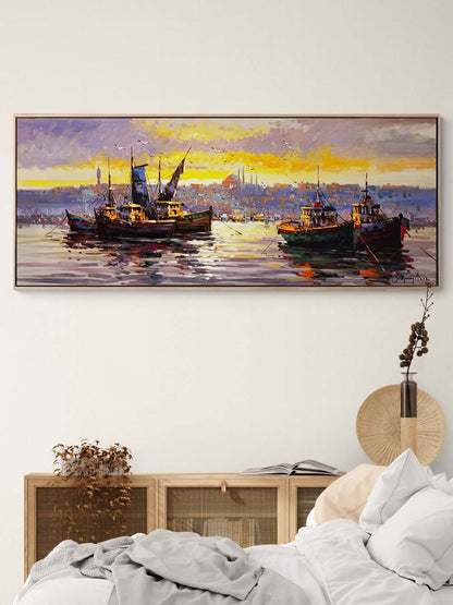 Boğazın Dokusunda Yağlı Boya Tablosu