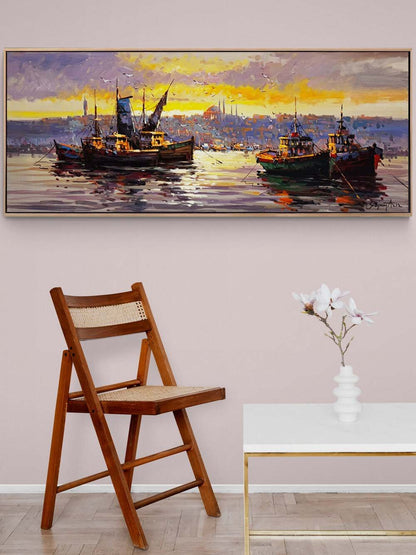 Boğazın Dokusunda Yağlı Boya Tablosu