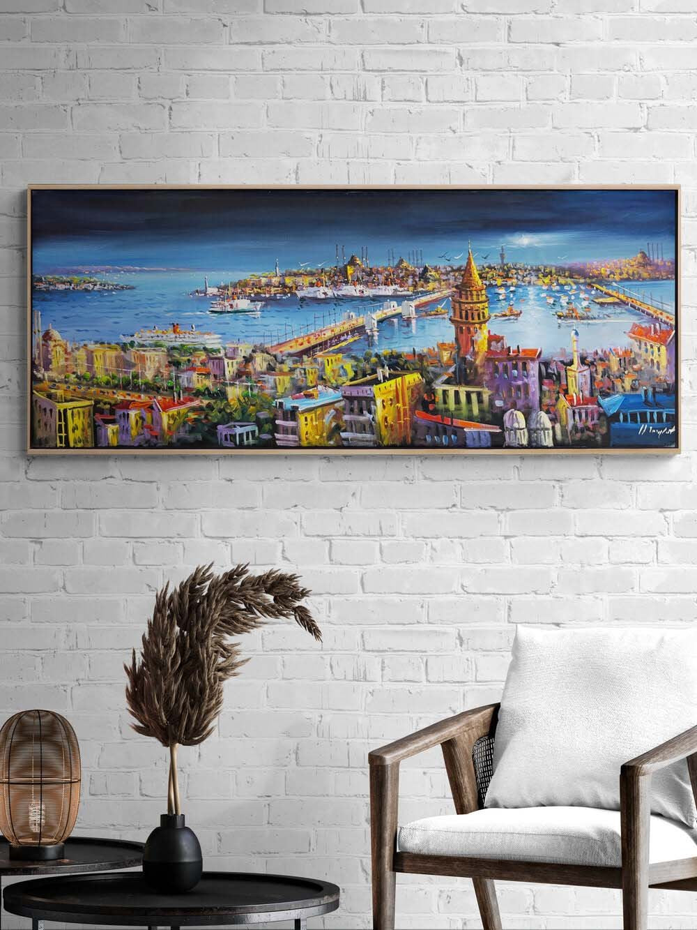 Ufukta Haliç Yağlı Boya Tablosu