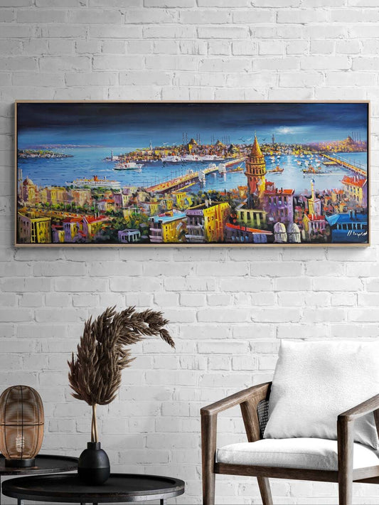 Ufukta Haliç Yağlı Boya Tablosu