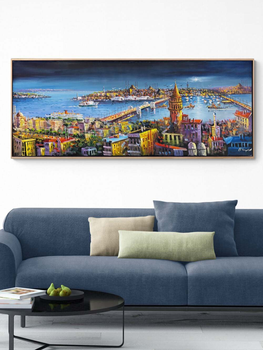 Ufukta Haliç Yağlı Boya Tablosu