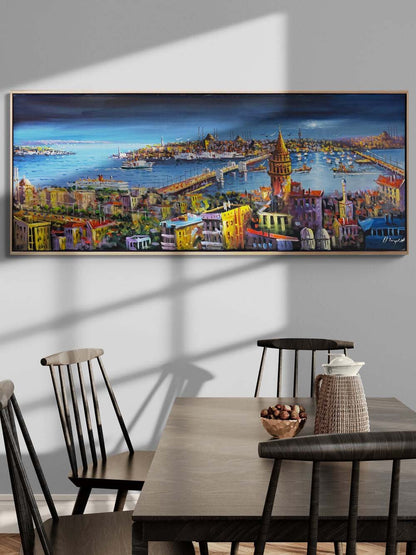 Ufukta Haliç Yağlı Boya Tablosu