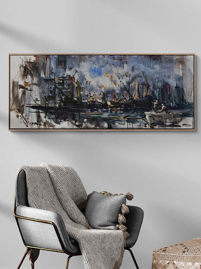 Yelkenler Arasında Yağlı Boya Tablosu