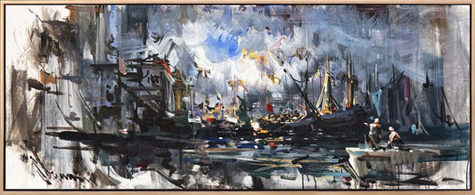 Yelkenler Arasında Yağlı Boya Tablosu