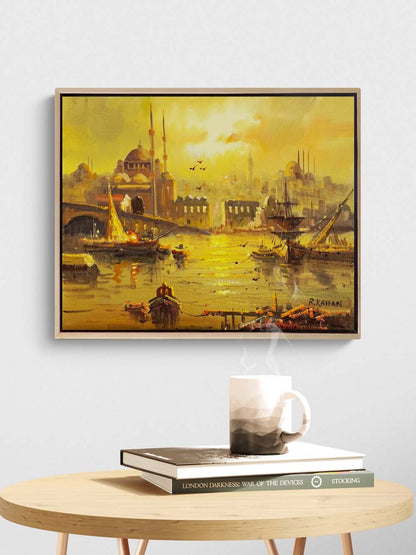 Eminönü’nde Bir Gün Yağlı Boya Tablosu