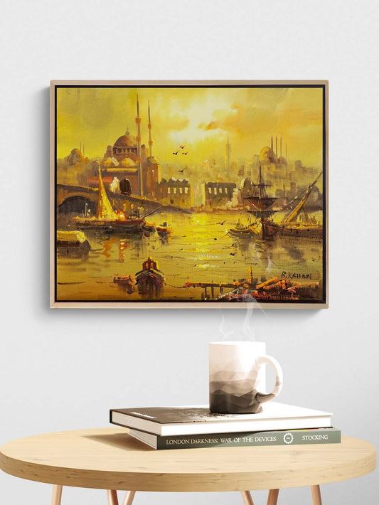 Eminönü’nde Bir Gün Yağlı Boya Tablosu