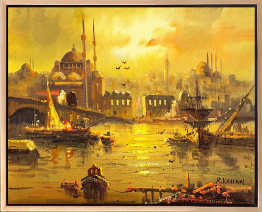 Eminönü’nde Bir Gün Yağlı Boya Tablosu