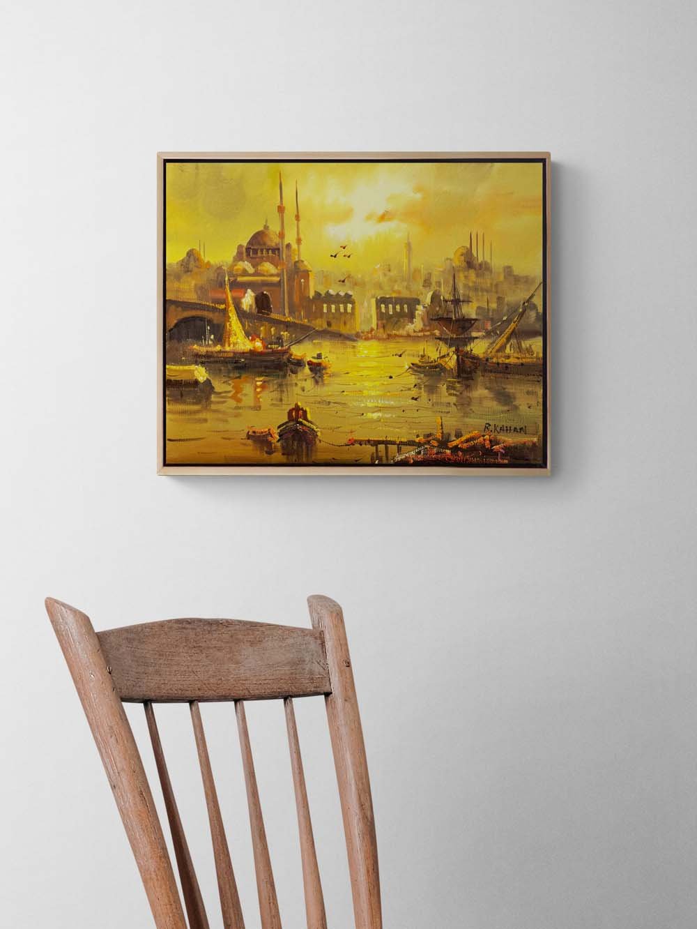 Eminönü’nde Bir Gün Yağlı Boya Tablosu