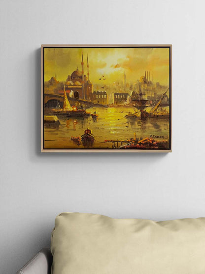 Eminönü’nde Bir Gün Yağlı Boya Tablosu