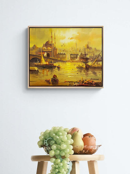 Eminönü’nde Bir Gün Yağlı Boya Tablosu