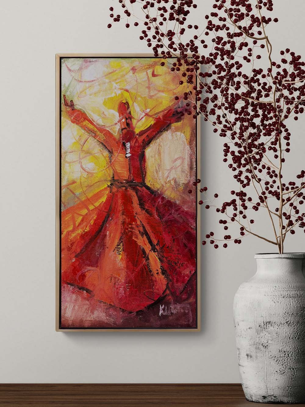 Zikirde Zaman Yağlı Boya Tablosu