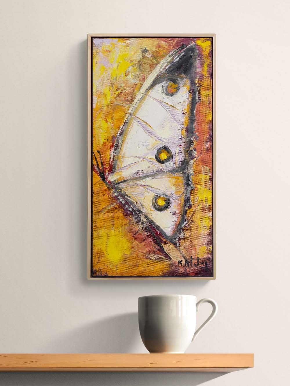 Kelebek Kanadında Düş Yağlı Boya Tablosu