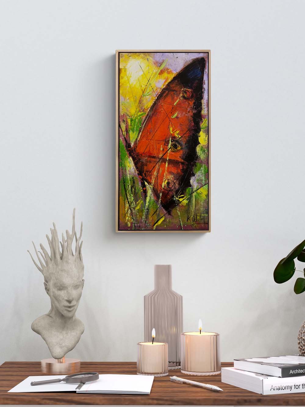 Kırmızı Kanatlar Yağlı Boya Tablosu