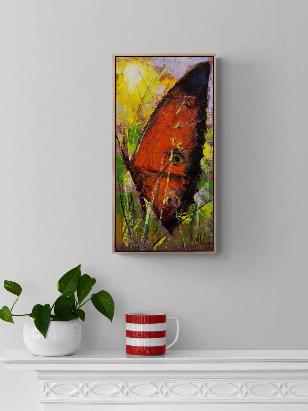 Kırmızı Kanatlar Yağlı Boya Tablosu