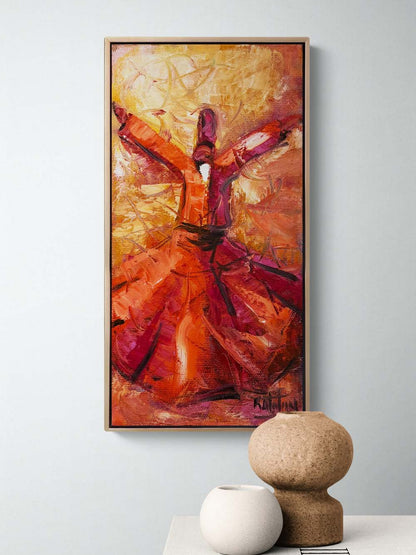 Semazen Sükuneti Yağlı Boya Tablosu