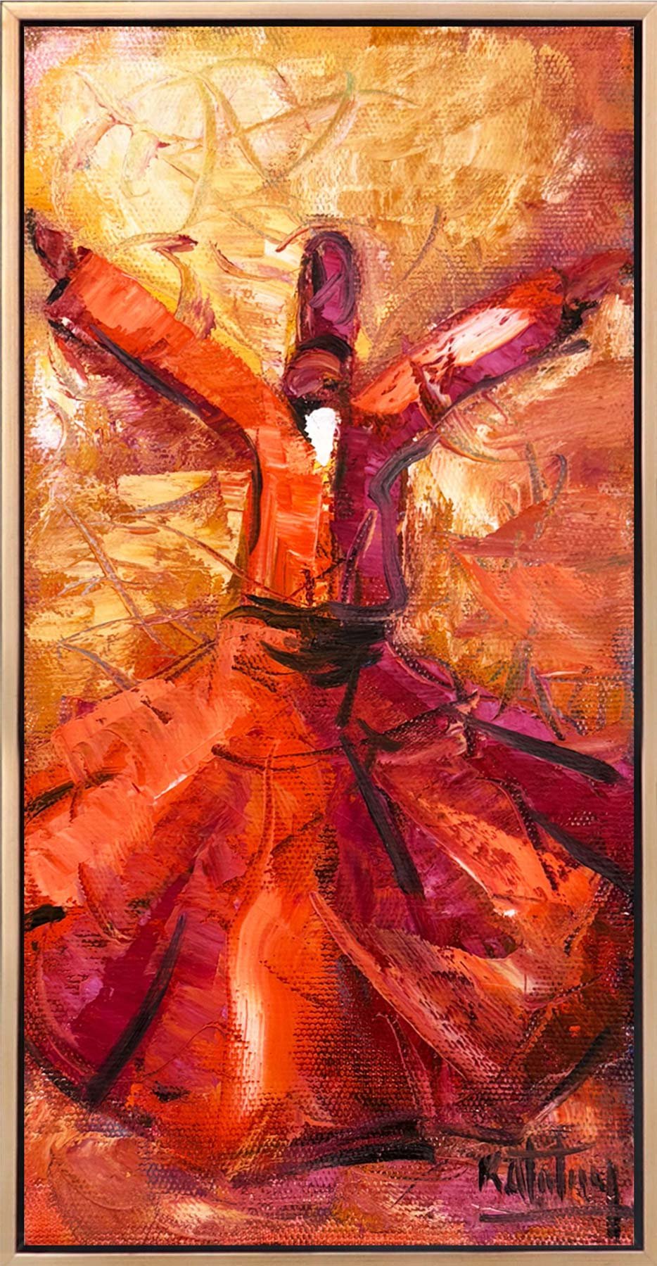 Semazen Sükuneti Yağlı Boya Tablosu