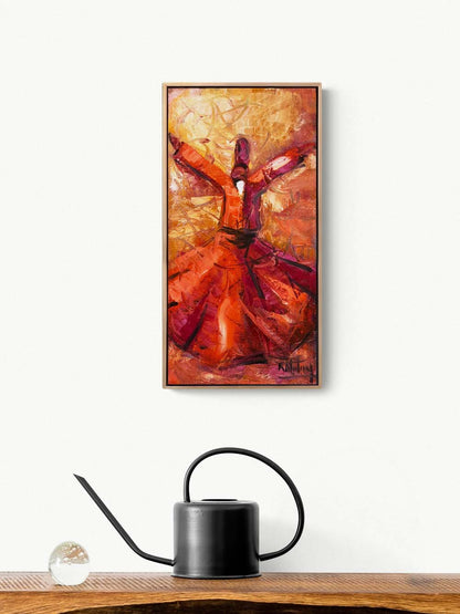 Semazen Sükuneti Yağlı Boya Tablosu