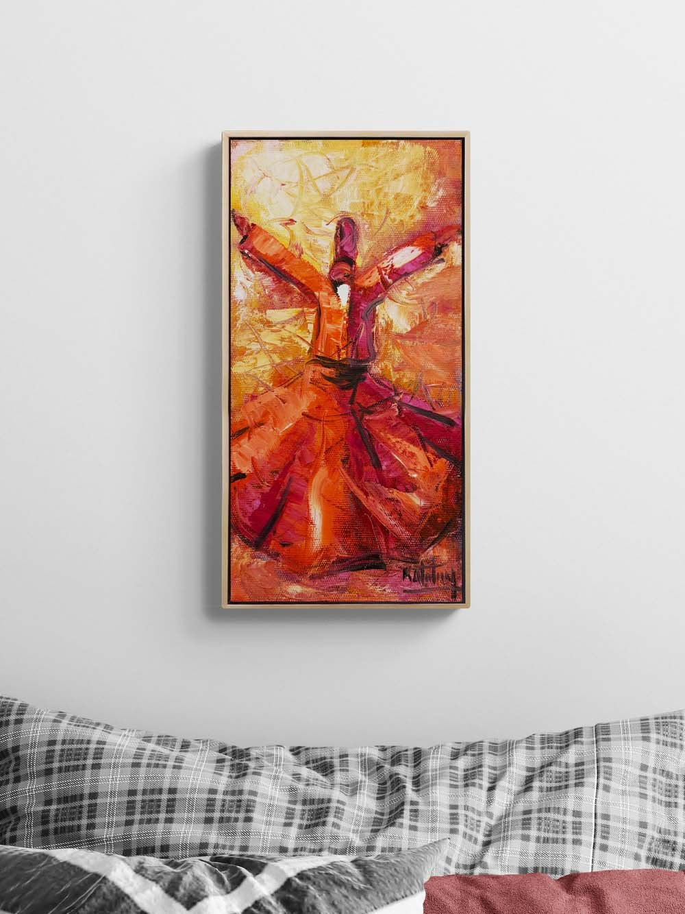 Semazen Sükuneti Yağlı Boya Tablosu