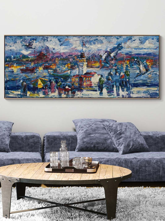 Salacak'tan Seyir Yağlı Boya Tablosu