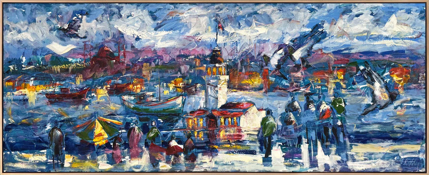 Salacak'tan Seyir Yağlı Boya Tablosu