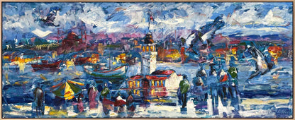 Salacak'tan Seyir Yağlı Boya Tablosu