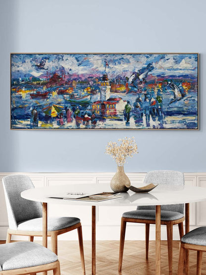 Salacak'tan Seyir Yağlı Boya Tablosu